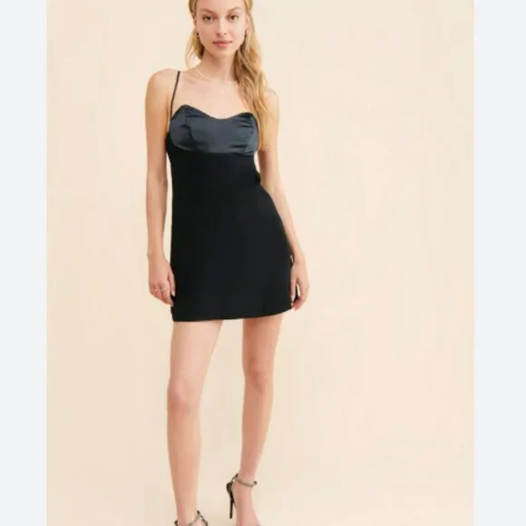 a line denim mini dress Mimi Sleeveless A-Line Denim Mini Dress Medium Wash SMALL
